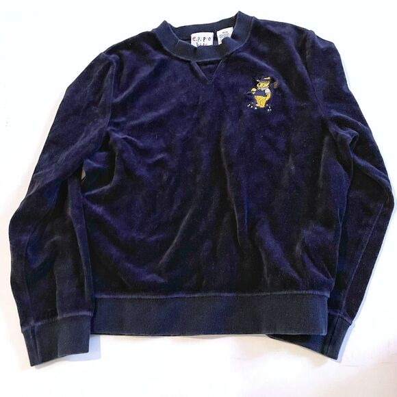 Vintage Disney Winnie Pooh Golf Pullover Sweatshirt Youth Sz M Embroidered - Picture 1 of 4